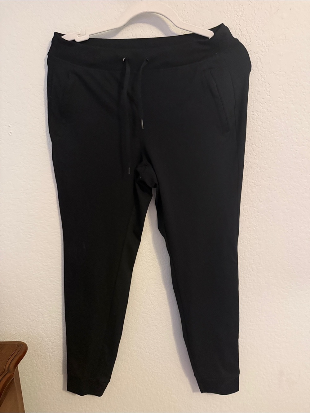 Yogalicious Black Jogger with White Waistband Detail
